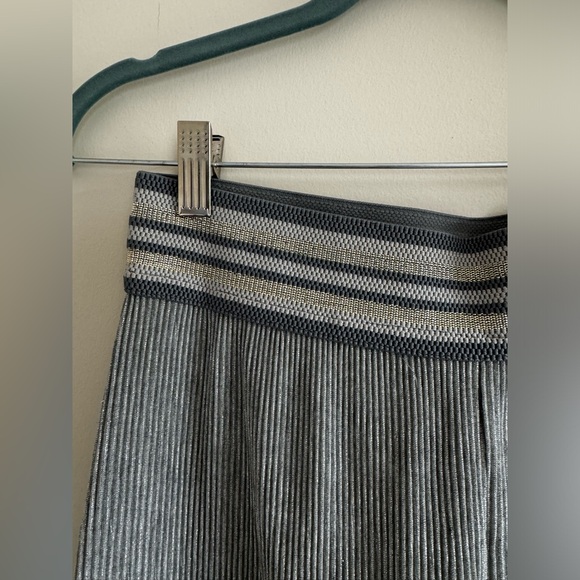 Silver & Blue Metallic Plisse Co-Ord Set - Picture 10 of 13